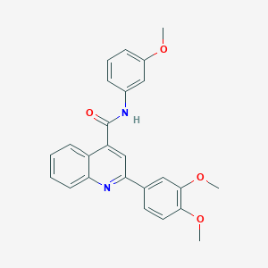 2-(3,4-dimethoxyphenyl)-N-(3-methoxyphenyl)quinoline-4-carboxamide
