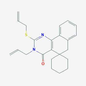 3-prop-2-enyl-2-prop-2-enylsulfanylspiro[6H-benzo[h]quinazoline-5,1'-cyclohexane]-4-one