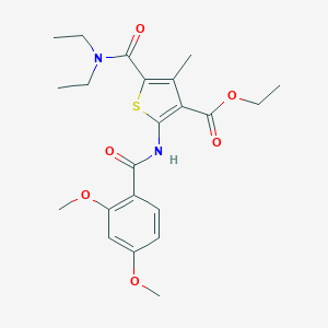 Ethyl 5-(diethylcarbamoyl)-2-(2,4-dimethoxybenzamido)-4-methylthiophene-3-carboxylate