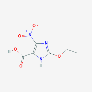 molecular formula C6H7N3O5 B186065 2-ethoxy-4-nitro-1H-imidazole-5-carboxylic acid CAS No. 195817-91-5