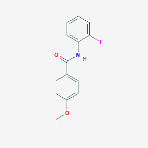 molecular formula C15H14INO2 B186073 4-ethoxy-N-(2-iodophenyl)benzamide CAS No. 333348-82-6