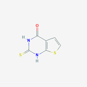 molecular formula C6H4N2OS2 B186077 2-thioxo-2,3-dihydrothieno[2,3-d]pyrimidin-4(1H)-one CAS No. 117516-97-9