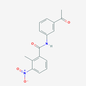 molecular formula C16H14N2O4 B186084 N-(3-acetylphenyl)-2-methyl-3-nitrobenzamide CAS No. 314023-58-0