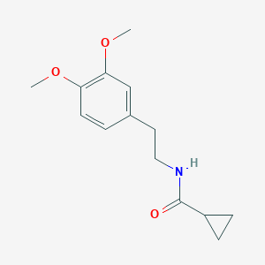 B186094 N-[2-(3,4-dimethoxyphenyl)ethyl]cyclopropanecarboxamide CAS No. 5533-73-3