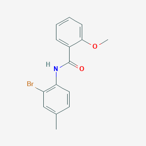 molecular formula C15H14BrNO2 B186098 N-(2-bromo-4-methylphenyl)-2-methoxybenzamide CAS No. 353784-16-4