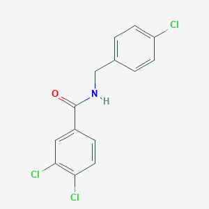 3,4-dichloro-N-[(4-chlorophenyl)methyl]benzamide