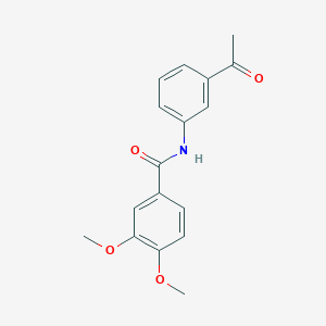 molecular formula C17H17NO4 B186105 N-(3-acetylphenyl)-3,4-dimethoxybenzamide CAS No. 5557-22-2