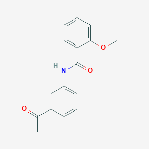 molecular formula C16H15NO3 B186106 N-(3-acetylphenyl)-2-methoxybenzamide CAS No. 314022-80-5