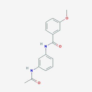 molecular formula C16H16N2O3 B186107 N-(3-Acetamidophenyl)-3-methoxy-benzamide CAS No. 5553-74-2