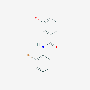 molecular formula C15H14BrNO2 B186109 N-(2-bromo-4-methylphenyl)-3-methoxybenzamide CAS No. 353782-91-9