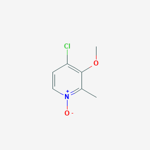 molecular formula C7H8ClNO2 B018611 4-Chloro-3-methoxy-2-methylpyridine N-oxide CAS No. 122307-41-9