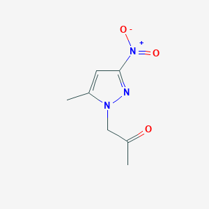 molecular formula C7H9N3O3 B186111 1-(5-Methyl-3-nitropyrazol-1-yl)propan-2-one CAS No. 957511-87-4