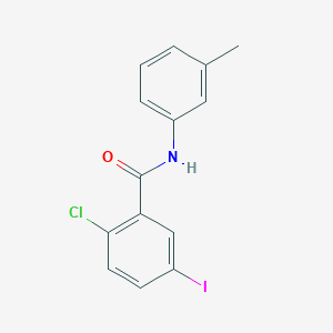 molecular formula C14H11ClINO B186112 2-chloro-5-iodo-N-(3-methylphenyl)benzamide CAS No. 5525-38-2