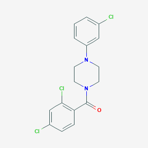 molecular formula C17H15Cl3N2O B186123 1-(3-Chlorophenyl)-4-(2,4-dichlorobenzoyl)piperazine CAS No. 197166-36-2