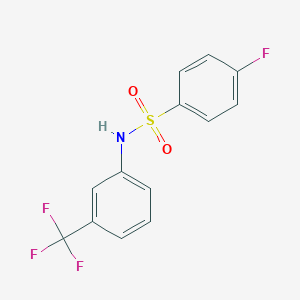 molecular formula C13H9F4NO2S B186124 4-fluoro-N-[3-(trifluoromethyl)phenyl]benzenesulfonamide CAS No. 2715-09-5