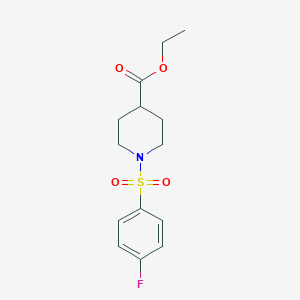 molecular formula C14H18FNO4S B186130 Ethyl 1-(4-fluorophenyl)sulfonylpiperidine-4-carboxylate CAS No. 5352-24-9