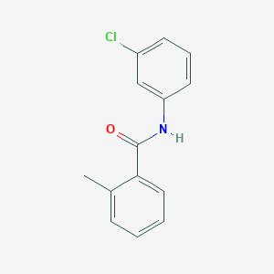 molecular formula C14H12ClNO B186141 Benzamide, N-(3-chlorophenyl)-2-methyl- CAS No. 10449-88-4