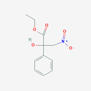 molecular formula C11H13NO5 B186156 Ethyl 2-hydroxy-3-nitro-2-phenyl-propanoate CAS No. 133153-67-0