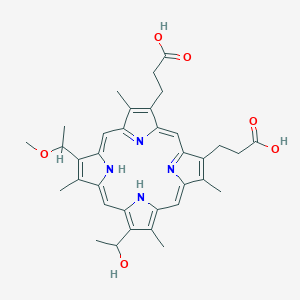 molecular formula C35H40N4O6 B186157 3-(1-羟乙基)-8-(1-甲氧乙基)氘卟啉 CAS No. 148471-91-4