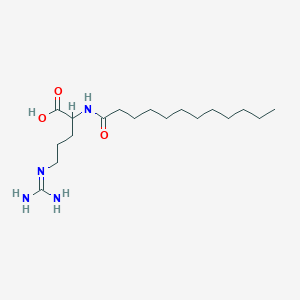 molecular formula C18H36N4O3 B186161 Lauroyl D-Arginate CAS No. 133849-37-3