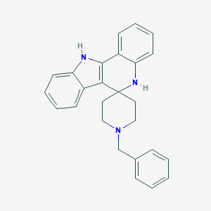 molecular formula C26H25N3 B186163 1'-Benzylspiro[5,11-dihydroindolo[3,2-c]quinoline-6,4'-piperidine] CAS No. 133890-75-2