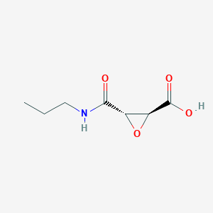 molecular formula C7H11NO4 B186175 (2S,3S)-3-(propylcarbamoyl)oxirane-2-carboxylic acid CAS No. 142685-89-0