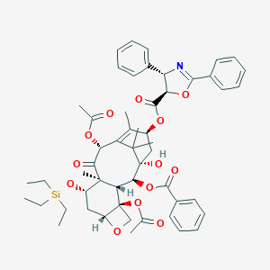 molecular formula C53H63NO13Si B186187 7-(Triethylsilyl)-13-O-[((4S,5R)-2,4-diphenyl-4,5-dihydrooxazol-5-yl)carbonyl]baccatin CAS No. 158722-23-7