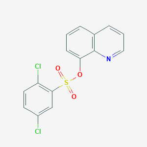 molecular formula C15H9Cl2NO3S B186189 Quinolin-8-yl 2,5-dichlorobenzenesulfonate CAS No. 432021-47-1
