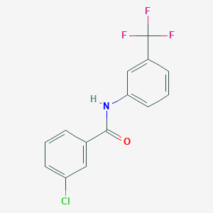 molecular formula C14H9ClF3NO B186192 3-chloro-N-[3-(trifluoromethyl)phenyl]benzamide CAS No. 4496-57-5
