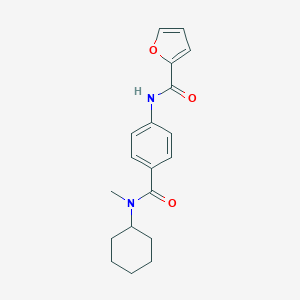 molecular formula C19H22N2O3 B186194 N-[4-[cyclohexyl(methyl)carbamoyl]phenyl]furan-2-carboxamide CAS No. 6597-45-1