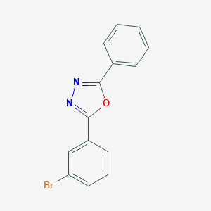 molecular formula C14H9BrN2O B186196 2-(3-Bromophenyl)-5-phenyl-1,3,4-oxadiazole CAS No. 83817-44-1