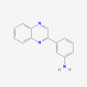 molecular formula C14H11N3 B186197 3-(2-Quinoxalinyl)aniline CAS No. 432004-76-7