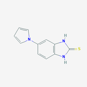 molecular formula C11H9N3S B186209 5-(1H-Pyrrol-1-yl)-1H-benzo[d]imidazole-2-thiol CAS No. 172152-53-3