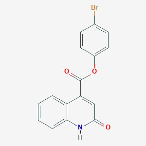 molecular formula C16H10BrNO3 B186217 4-Bromophenyl 2-hydroxyquinoline-4-carboxylate CAS No. 355153-30-9