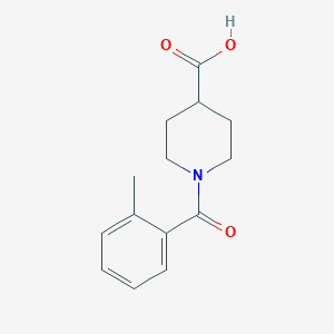 B186221 1-(2-Methylbenzoyl)piperidine-4-carboxylic acid CAS No. 401581-31-5