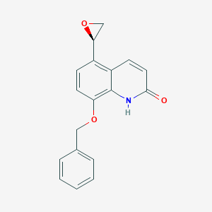 molecular formula C18H15NO3 B186225 (R)-8-(Benzyloxy)-5-(oxiran-2-yl)quinolin-2(1H)-one CAS No. 173140-90-4