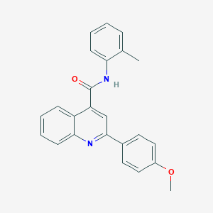molecular formula C24H20N2O2 B186226 2-(4-methoxyphenyl)-N-(2-methylphenyl)quinoline-4-carboxamide CAS No. 5894-81-5