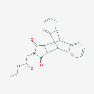 molecular formula C22H19NO4 B186233 ethyl (16,18-dioxo-17-azapentacyclo[6.6.5.0~2,7~.0~9,14~.0~15,19~]nonadeca-2,4,6,9,11,13-hexaen-17-yl)acetate CAS No. 6299-46-3