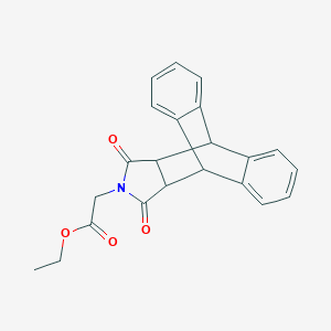 molecular formula C22H19NO4 B186233 Ethyl (16,18-dioxo-17-azapentacyclo[6.6.5.0~2,7~.0~9,14~.0~15,19~]nonadeca-2,4,6,9,11,13-hexaen-17-yl)acetate (non-preferred name) CAS No. 6299-46-3