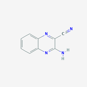 B186243 3-Aminoquinoxaline-2-carbonitrile 1,4-dioxide CAS No. 23190-84-3