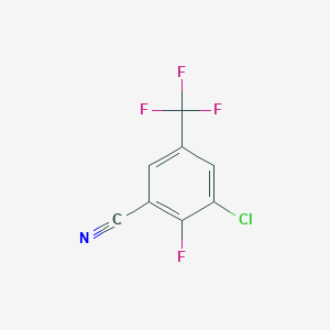 molecular formula C8H2ClF4N B186244 3-Chloro-2-fluoro-5-(trifluoromethyl)benzonitrile CAS No. 129931-47-1