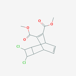 molecular formula C14H14Cl2O4 B186252 Dimethyl 3,4-dichlorotricyclo[4.2.2.02,5]deca-7,9-diene-7,8-dicarboxylate CAS No. 91167-08-7