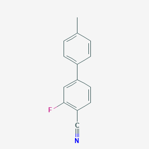 molecular formula C14H10FN B186254 2-Fluoro-4-(4-methylphenyl)benzonitrile CAS No. 166446-31-7