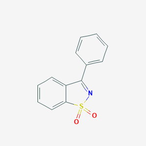 molecular formula C13H9NO2S B186261 3-Phenyl-1,2-benzisothiazole 1,1-dioxide CAS No. 53440-57-6