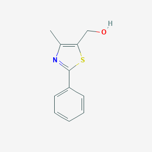 molecular formula C11H11NOS B186263 (4-Methyl-2-phenyl-1,3-thiazol-5-yl)methanol CAS No. 61291-91-6