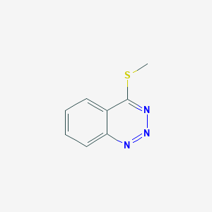 molecular formula C8H7N3S B186264 4-(methylsulfanyl)-1,2,3-benzotriazine CAS No. 22305-56-2