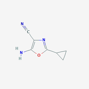 5-Amino-2-cyclopropyloxazole-4-carbonitrile