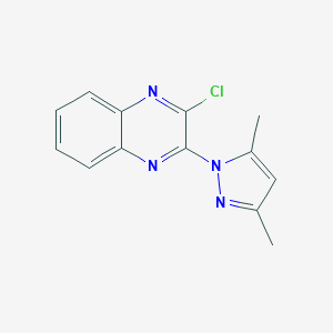 molecular formula C13H11ClN4 B186269 2-Chloro-3-(3,5-dimethyl-pyrazol-1-yl)-quinoxaline CAS No. 245039-37-6
