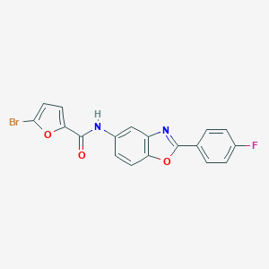 B186273 5-bromo-N-[2-(4-fluorophenyl)-1,3-benzoxazol-5-yl]furan-2-carboxamide CAS No. 5766-93-8