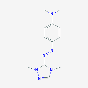 4-[(2,4-dimethyl-3H-1,2,4-triazol-3-yl)diazenyl]-N,N-dimethylaniline